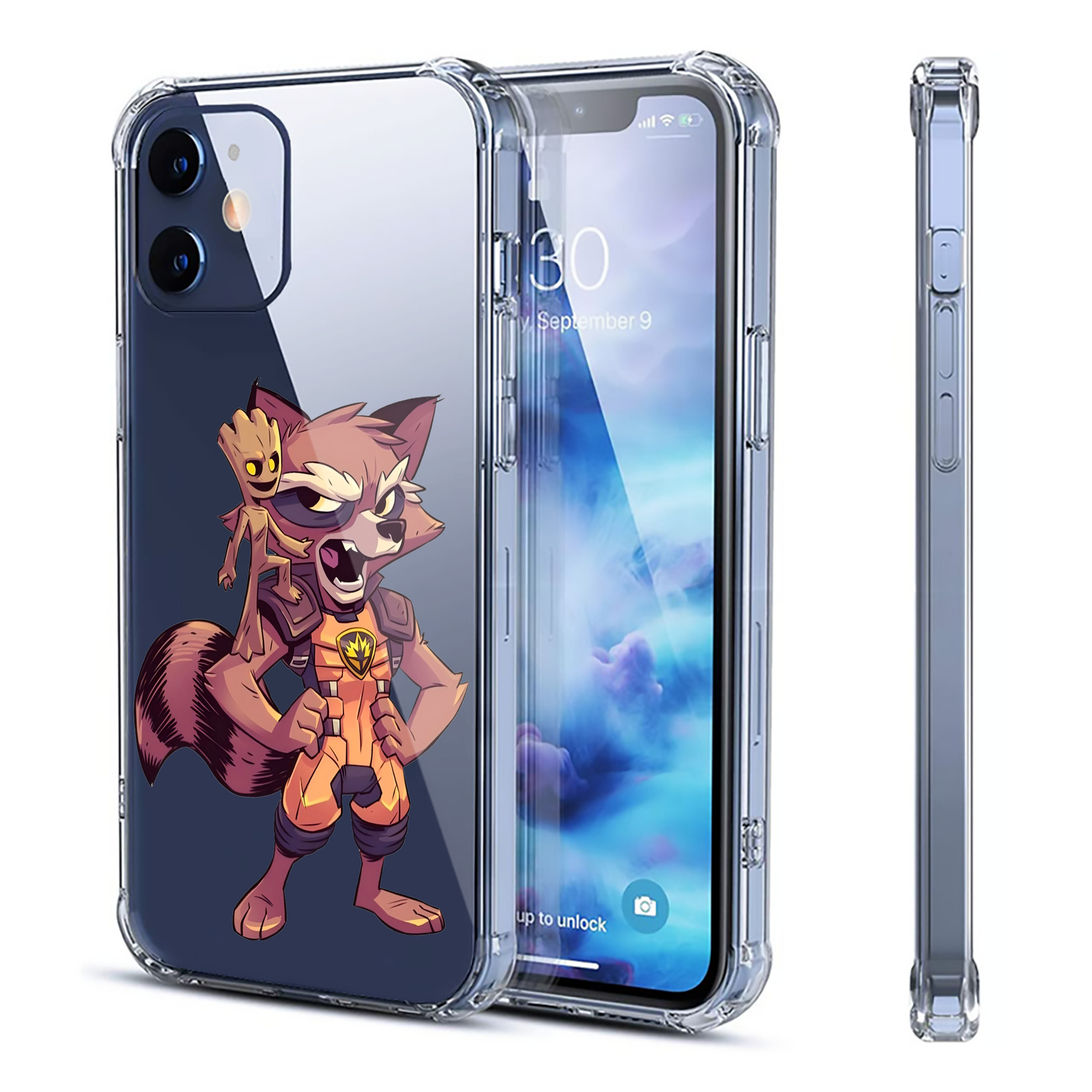 （画像用） アベンジャーズ The Avengers 【iPhone 12シリーズ対応】透明スマホケース（クリアソフトケース）